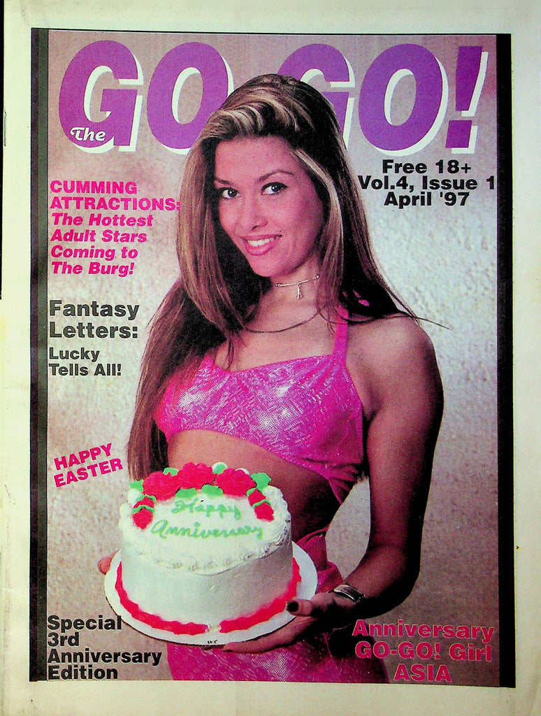 Pennsylvania Adult Entertainment Guide The Go-Go! Magazine Ft. Asia 3rd Anniversary Issue April 1997 033123RP