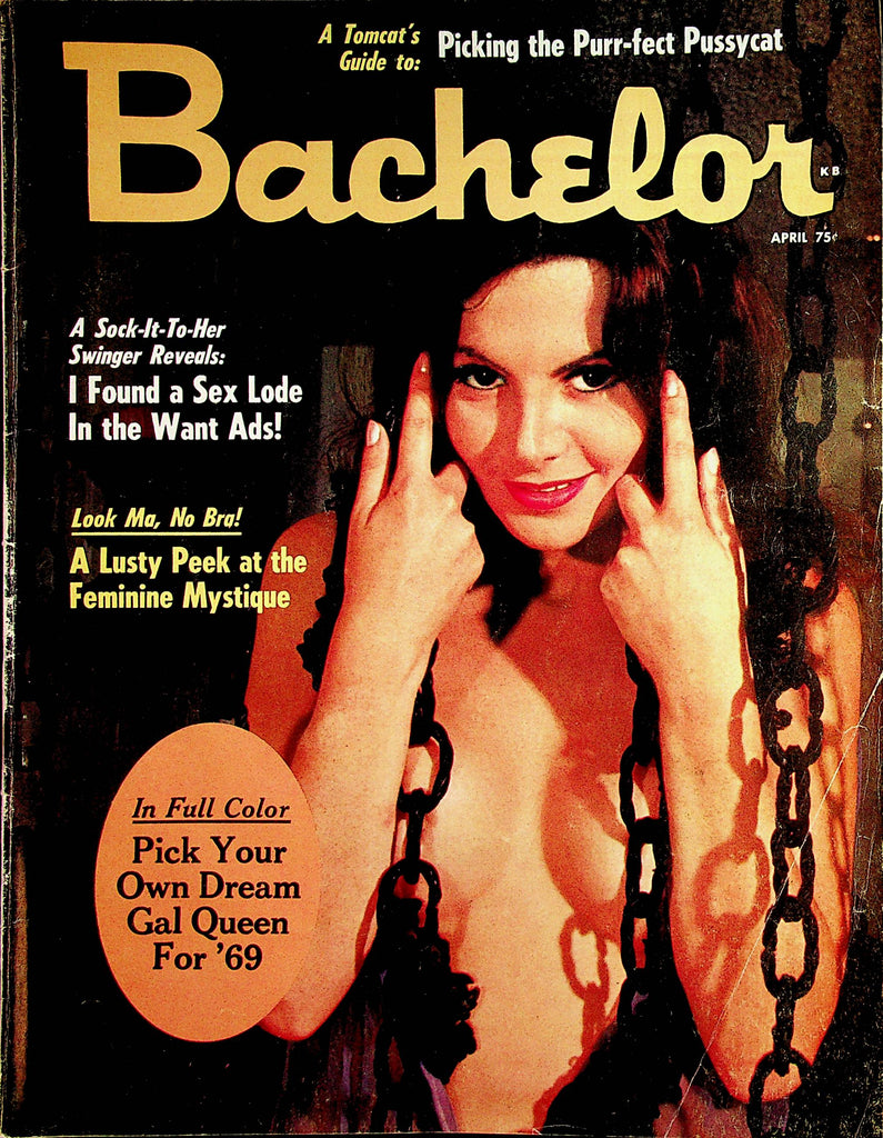 Bachelor Vintage Magazine  April Dawes  April 1969  022823lm-p