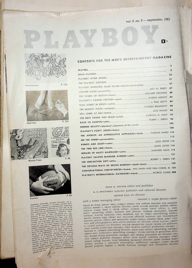 Playboy Magazine Wall Street In Crisis September 1982 010323RP