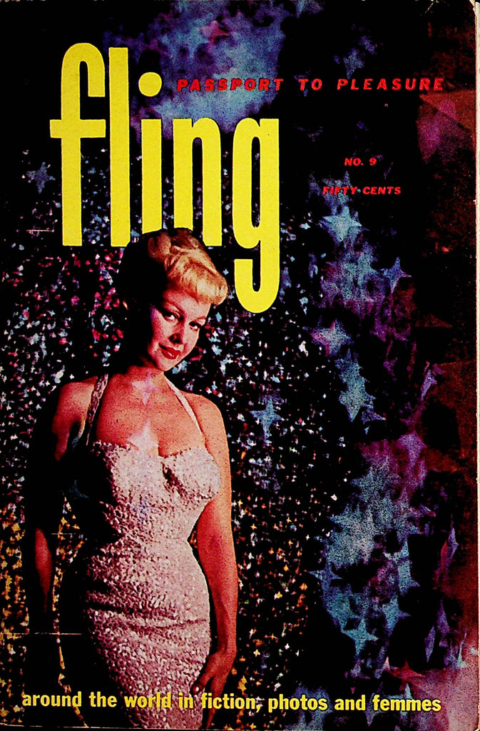 Fling Passport To Pleasure Digest   Fling Folio: Greta Thyssen  vol.1 #9  1958    062822lm-p