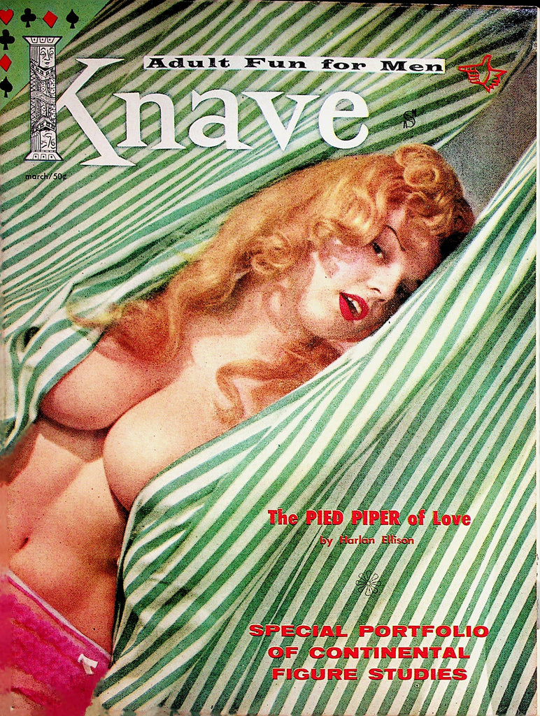 Knave Busty Vintage Magazine  Covergirl Eva Grant  March 1959    070422lm-p