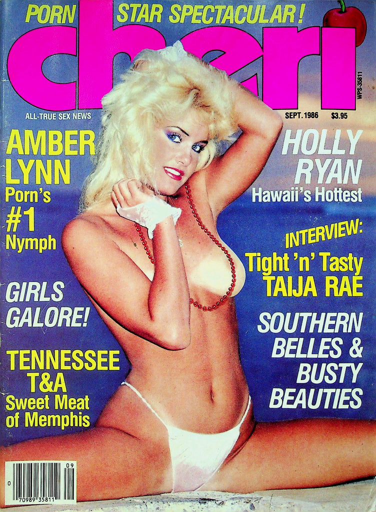 Cheri Magazine Amber Lynn & Holly Ryan & Taija Rae September 1986 092422RP