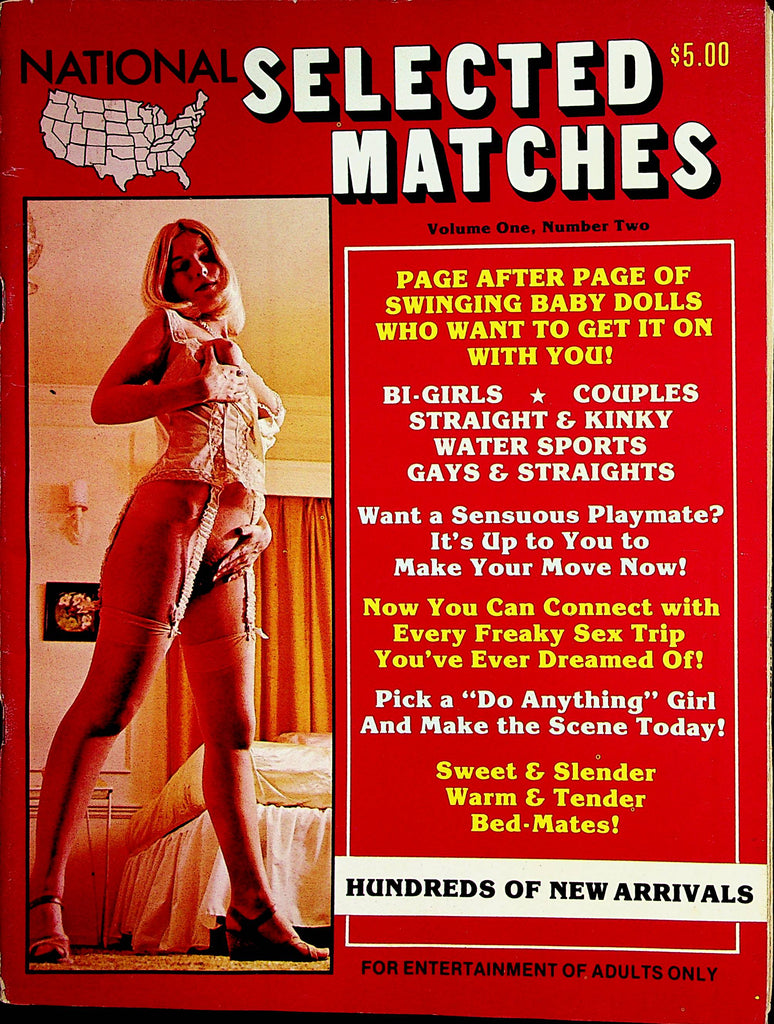 National Selected Matches Contact Magazine Want A Sensuous Playmate?  vol.1 #2  1970's      022723lm-p2