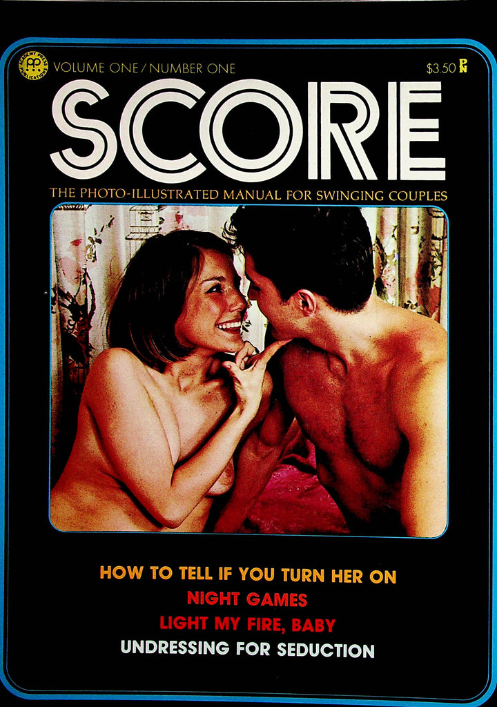 Score Magazine  Night Games / Undressing For Seduction  vol.1 #1 1974 Academy Press   102022lm-p2