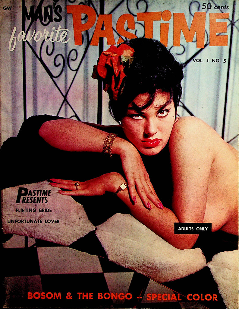 Man's Favorite Pastime Magazine  Flirting Bride / Unfortunate Lover  vol.1 #5 1960   101522lm-p