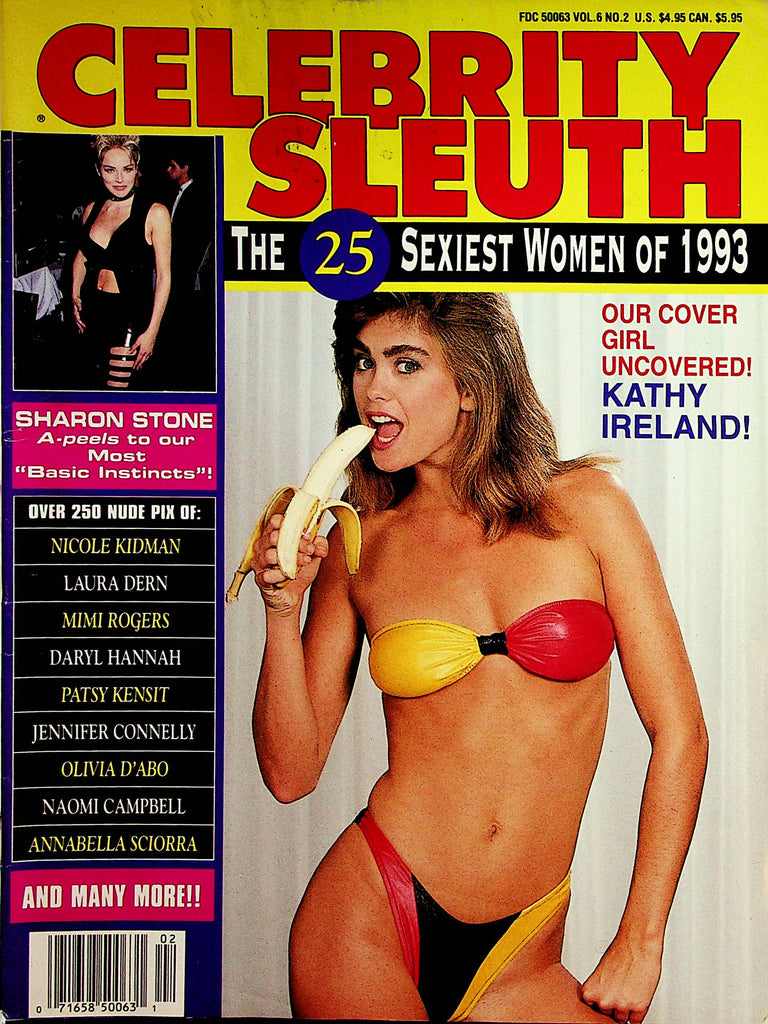 Celebrity Sleuth Magazine Kathy Ireland / Sharon Stone vol.6 #2 1993 1 –  Mr-Magazine