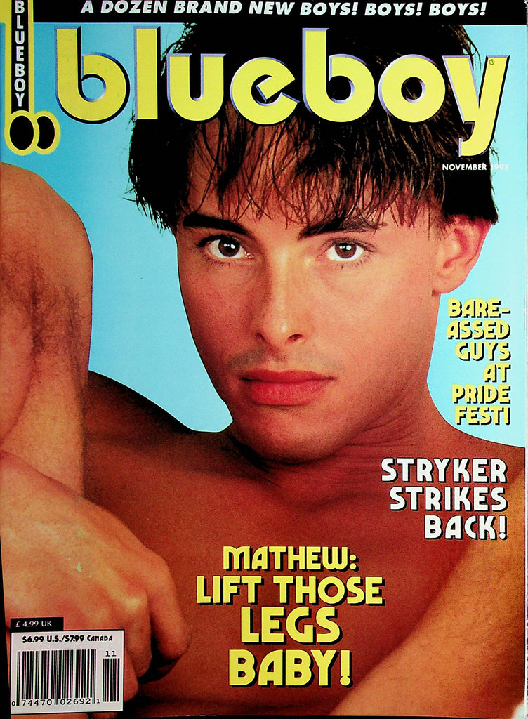 Blueboy Gay Magazine  Cover Guy Mathew  November 1998    042621lm-sh