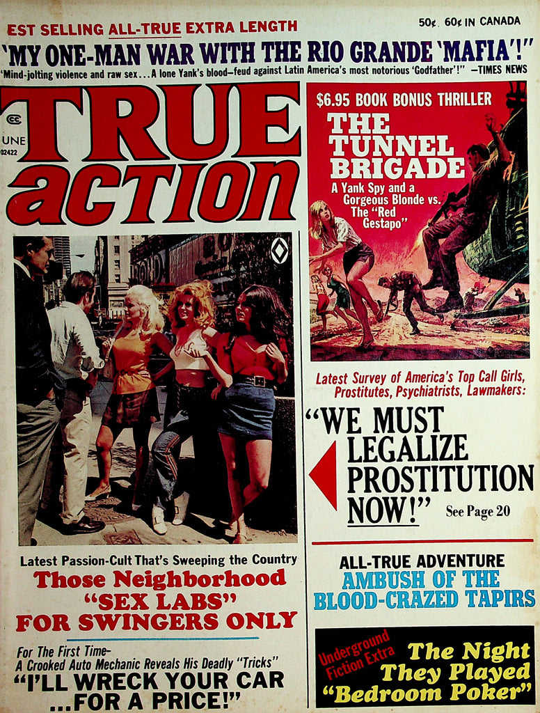 True Action Vintage Magazine Neighborhood "Sex Labs" Swingers Only  June 1871    112121lm-mp