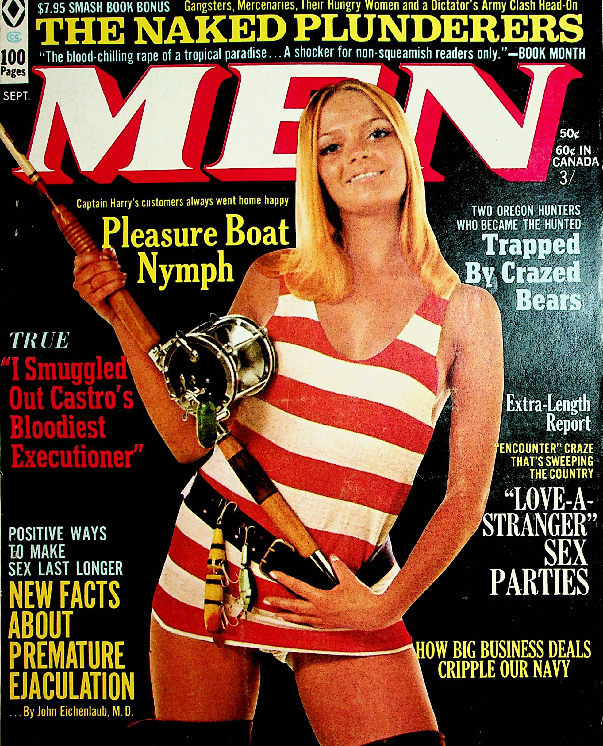 Men Vintage Magazine Pleasure Boat Nymph September 1970 112321lm-dm