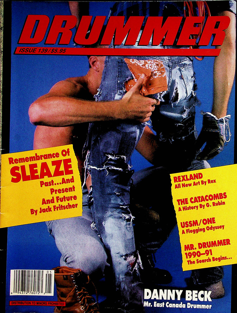 Drummer  Gay Magazine   Danny Beck Mr. East Canada Drummer  #139   1990    022823lm-p