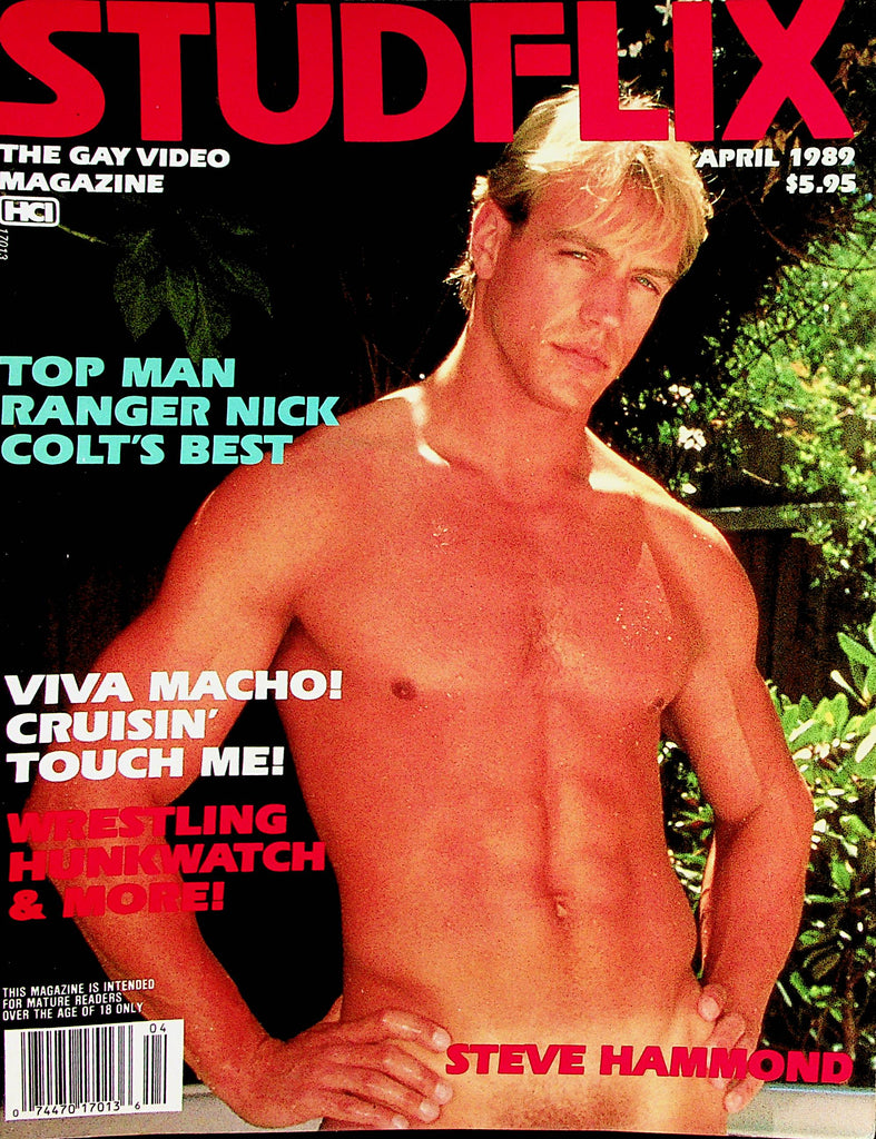 Stud Flix Gay Magazine   Coverguy Steve Hammond  April 1989    050422lm-p