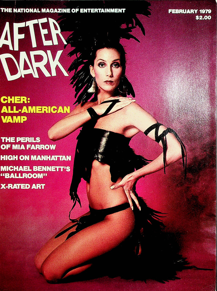 After Dark Magazine  Cher / Mia Farrow   February 1979    121521lm-dm2