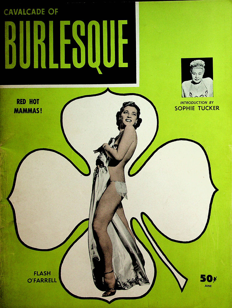 Cavalcade Of Burlesque Vintage Magazine  Covergirl  Flash O'Farrell  June 1953   032823lm-p