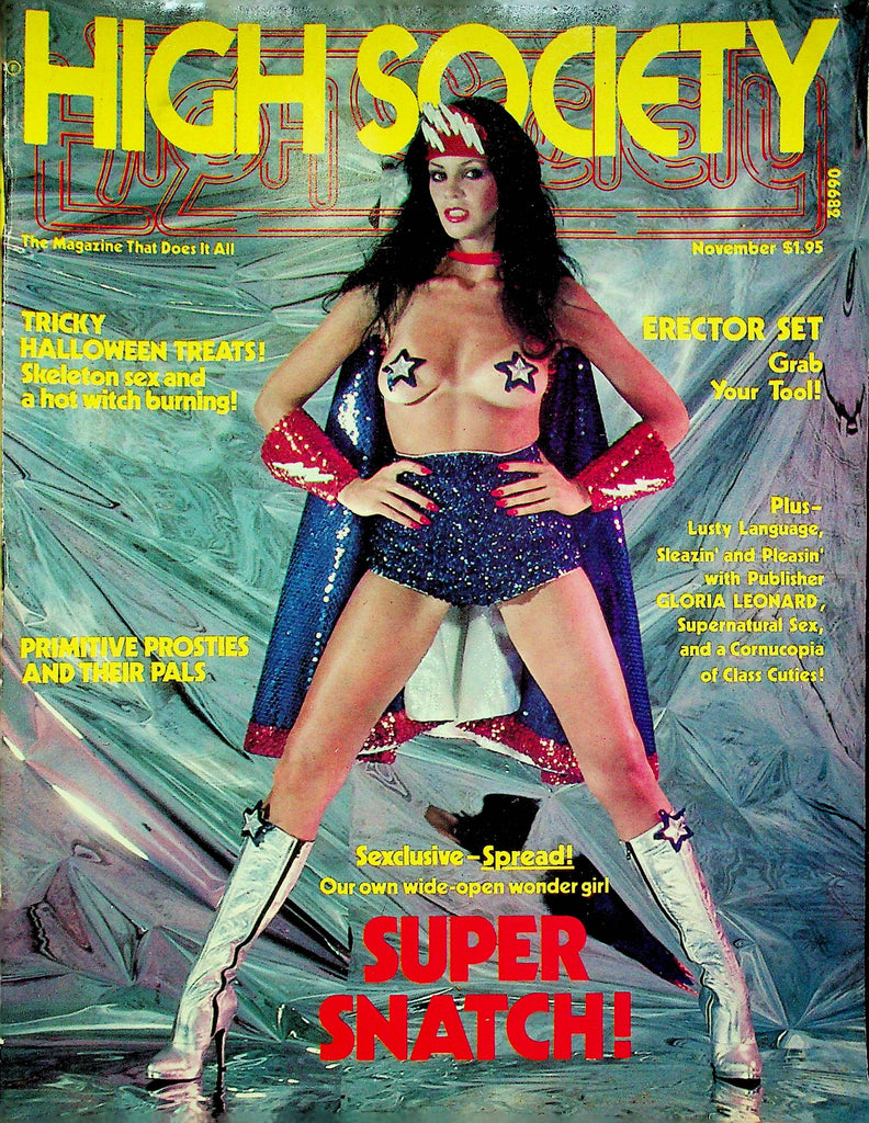 High Society Magazine Wonder Girl's Super Snatch November 1977 070722RP
