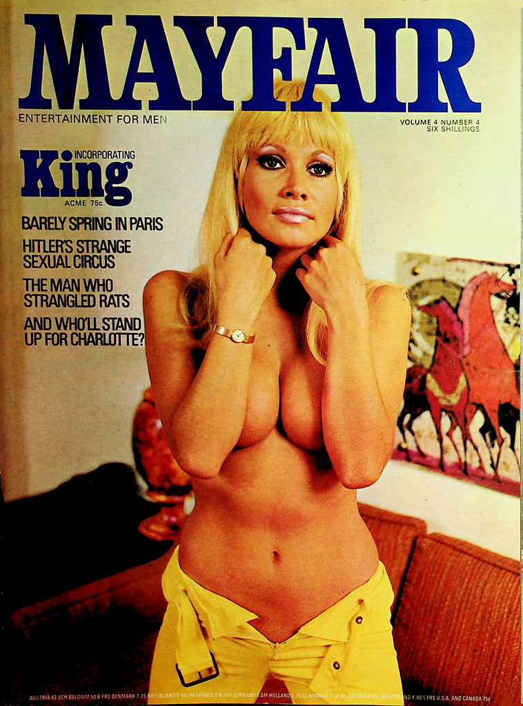 Mayfair Magazine Hitler's Strange Sexual Circus / Covergirl Charlotte  vol.4 #4  1980's  082321lm-dm