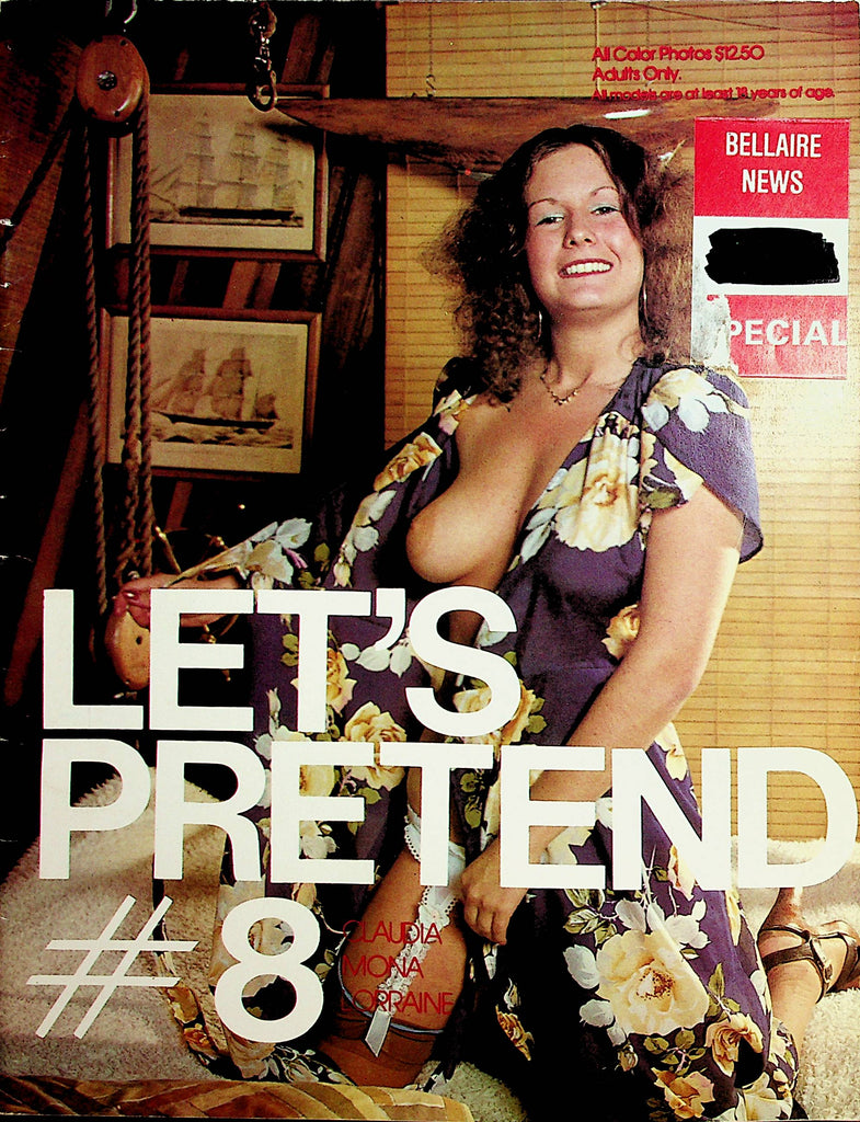 Let's Pretend Magazine  Busty Claudia  #8 1980's     020422lm-dm