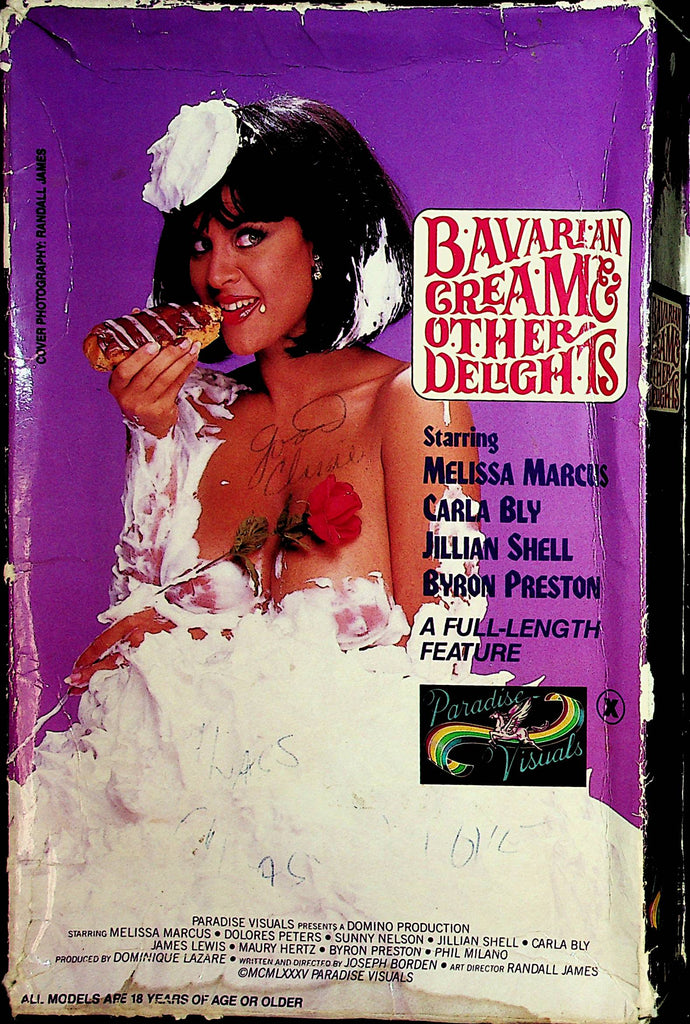 Bavarian Cream & Other Delights VHS  Melissa Marcus / Carla Bly XXX  1990    122621lm-dm4