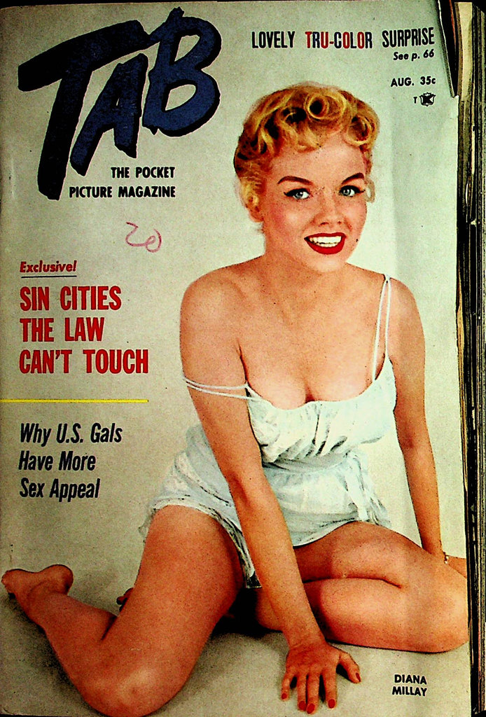 Tab Vintage Digest   Covergirl Diana Millay   August 1958             110221lm-dm
