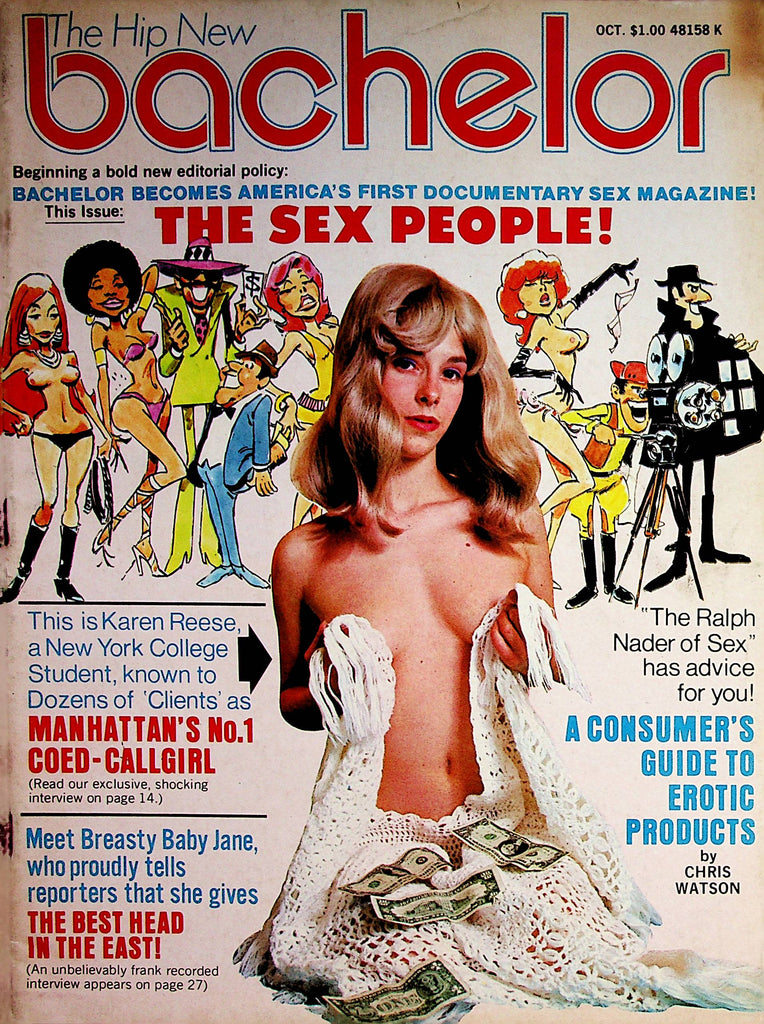 Bachelor  Magazine  Covergirl Karen Reese   October 1972      062422lm-p