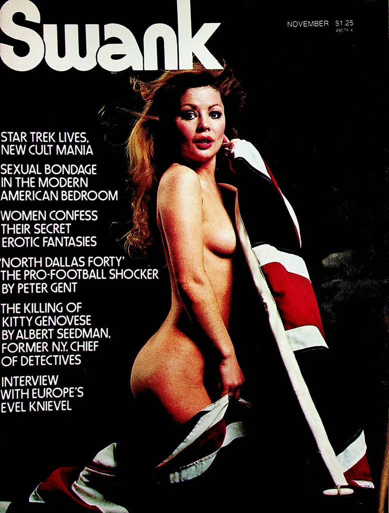Swank Magazine  Star Trek Lives, New Cult Mania/ Centerfold Girl Tarot Gretyana  November 1974     011623lm-p4