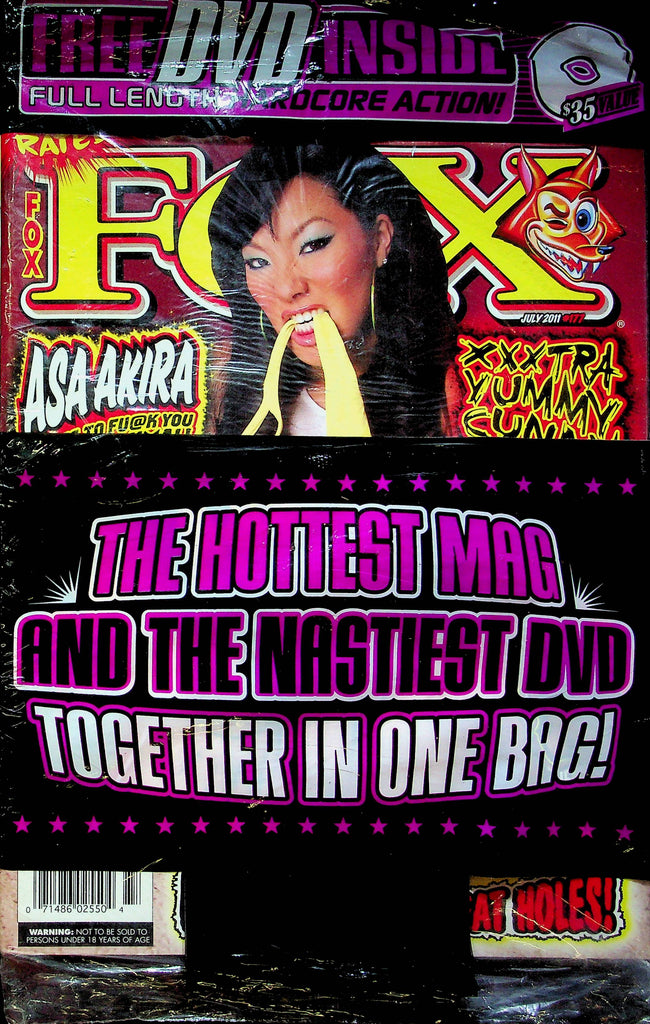 Fox Adult Magazine Ft. Asa Akira July 2011 #177 W/DVD 032723RP4