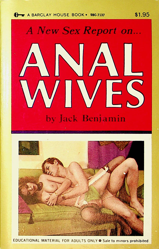 Anal Wives Adult Novel by Jack Benjamin 1970 Barclay House  092221lm-dm2