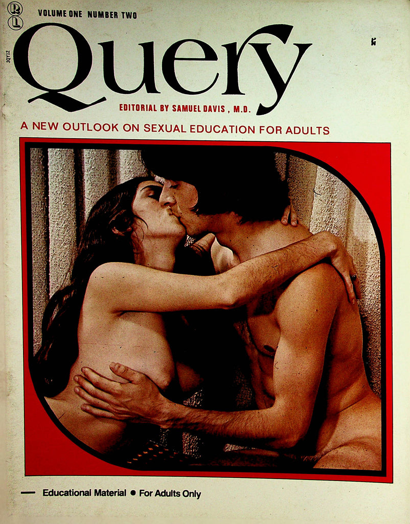 Query Magazine  New Outlook On Sexual Education / Social Nudism & Sexuality  vol.1 #2  1972    102022lm-p