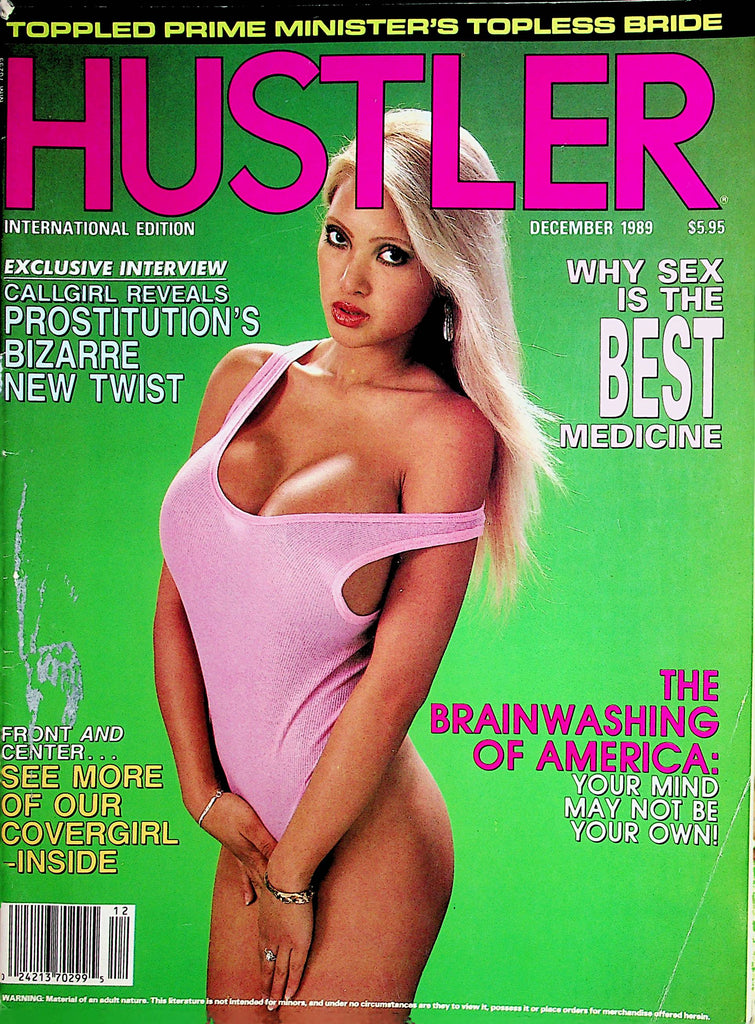 Hustler Magazine  Cover and Centerfold Girl Shaney  December 1989  011222lm-dm