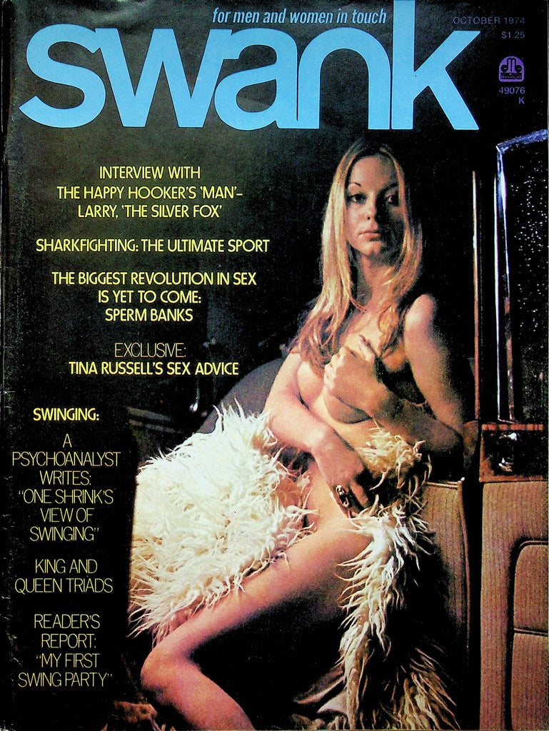 Swank Magazine Tina Russell & Larry The Silver Fox October 1974 061022RP
