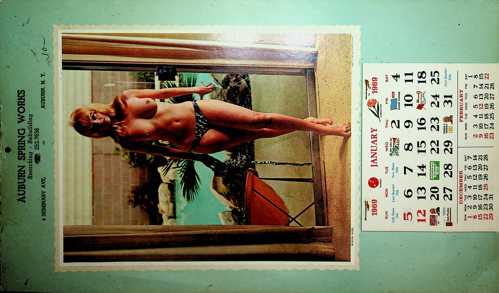 Advertising Wall Calendar 1969 - Auburn Spring Works   100720lm-amsh
