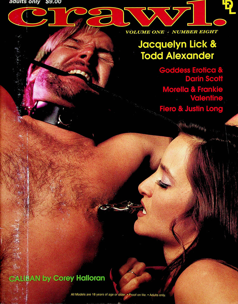 Crawl Fetish Magazine  Jacquelyn Lick & Todd Alexander  vol.1 #8 1999 London Enterprises     011723lm-p2