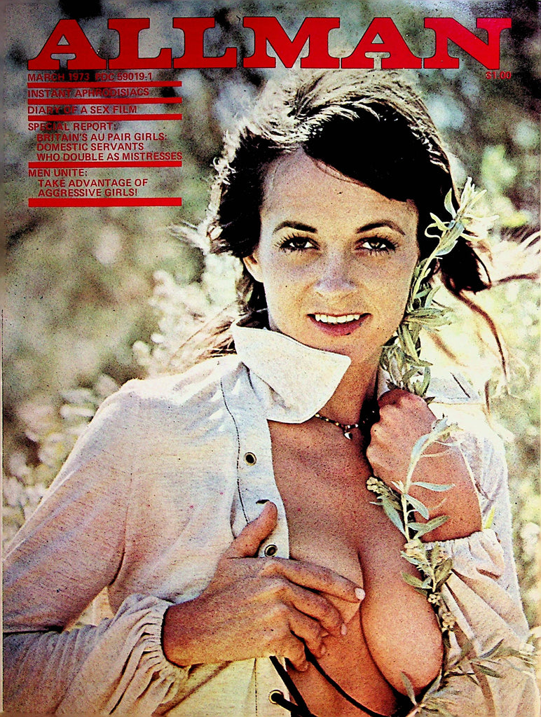 All Man Busty Vintage Magazine  Centerfold Girl Shannon  March 1973     070522lm-p