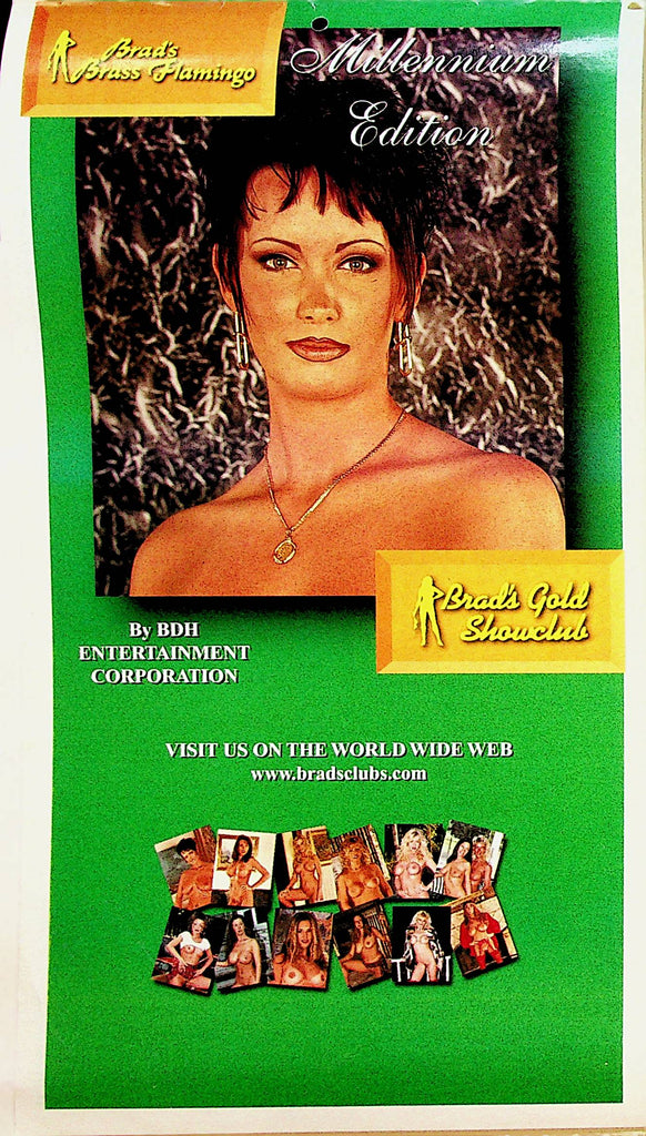 Brad's Brass Flamingo Gold Showclub  2000 Calendar  9 1/2 x 5 1/2  Millennium Edition     041323lm-p