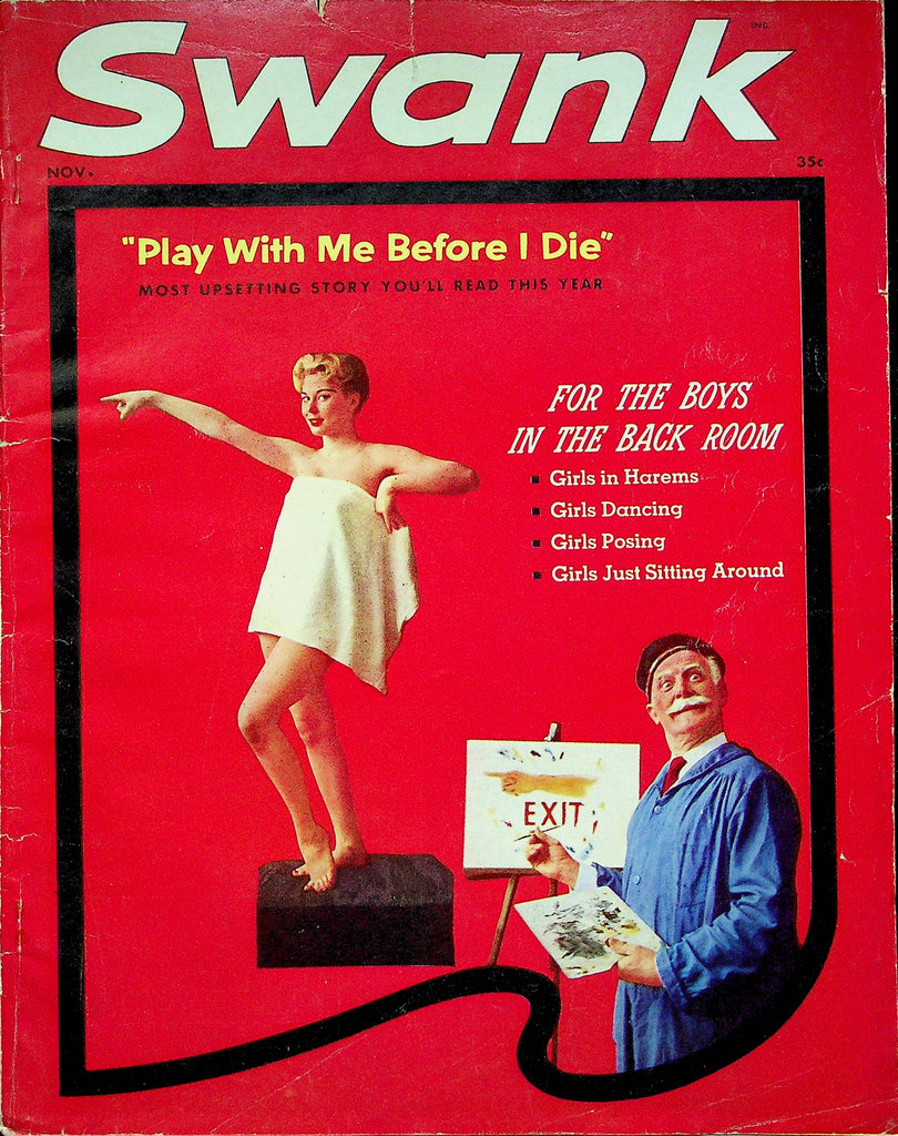 Swank Magazine Mamie Van Doren & Alfred Hitchcock November 1957 082222RP