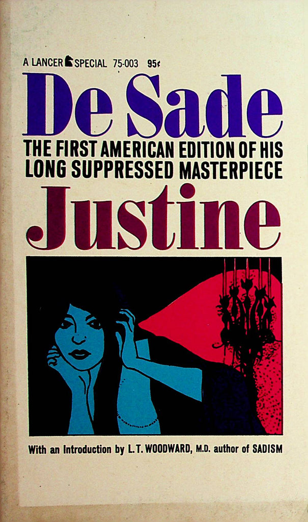 Justine Novel by De Sade  1964 1st American Edition  Lancer Books     110521lm-dm2