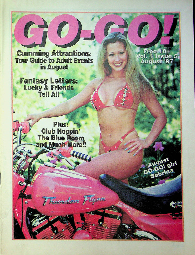 Pennsylvania Adult Entertainment Guide The Go-Go! Magazine Ft. Sabrina & Fantasy Letters August 1997  033123RP
