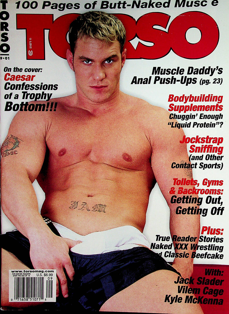 Torso Gay Magazine  Cover Guy Caesar  September 2001    112022lm-p