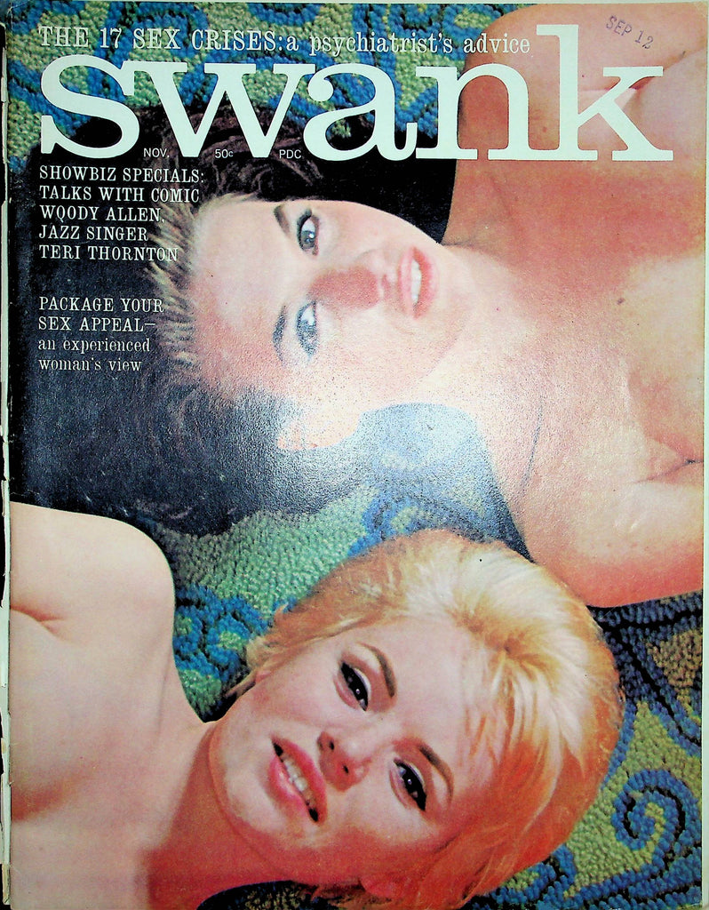 Swank Magazine Woody Allen & Teri Thornton November 1963 011923RP