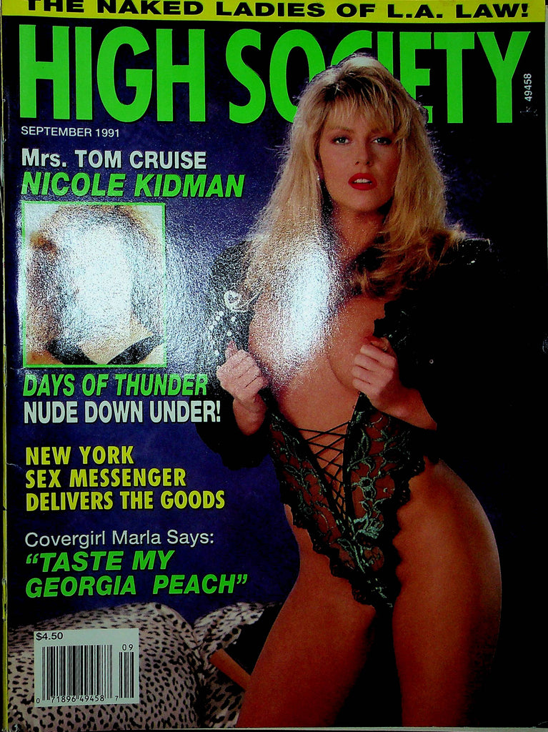 High Society Magazine Marla & Simone & April September 1991 010323RP
