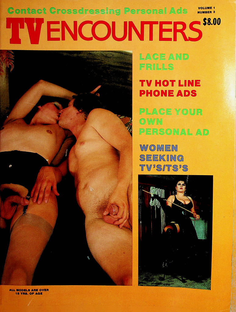 TV Encounters Tranny Contacts Magazine  vol.1 #3 1988 Executive Imports   011022lm-dm