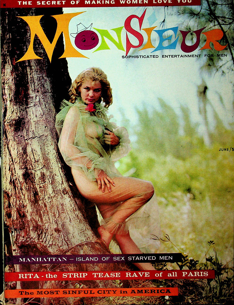 Monsieur Vintage Magazine  Rita The Strip Tease Rave Of Paris  June 1958  040126lmp