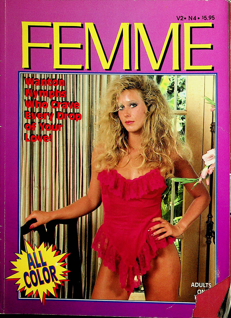 Femme Magazine  Wanton Nymphs Crave Every Drop  vol.2 #4  1990's   021822lm-p
