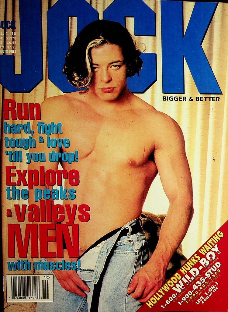 Jock Gay Magazine  Cover Guy Vince Rockland  vol.4 #10  October 1995    092821lm-dm