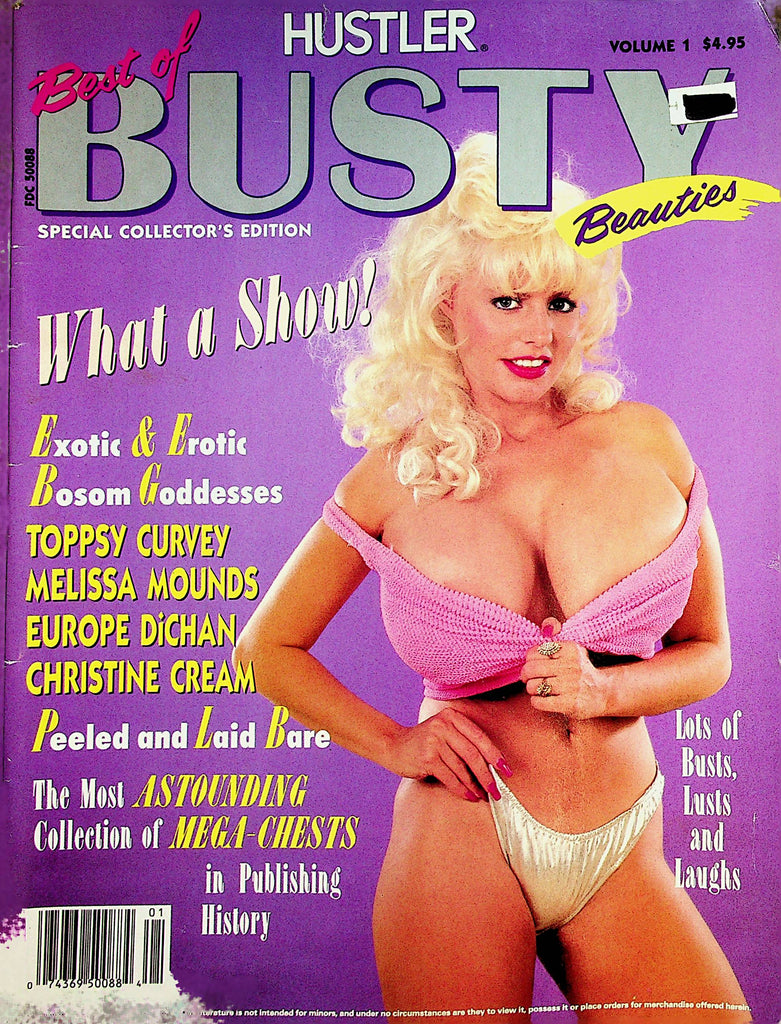 Busty Beauties Magazine  Toppsy Curvey / Melissa Mounds  vol.1 1989     022423lm-p2