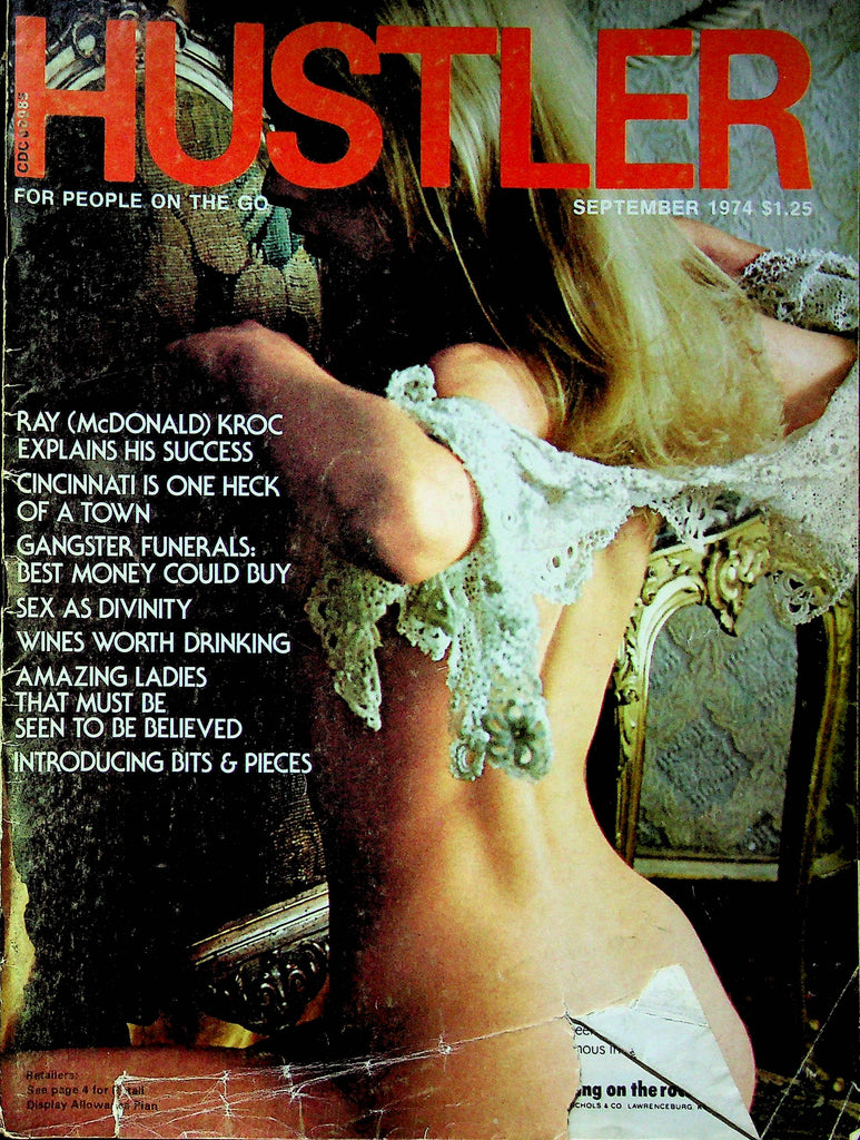 Hustler Magazine  Ray Kroc & Lorrie & Juno September 1974 020123RP