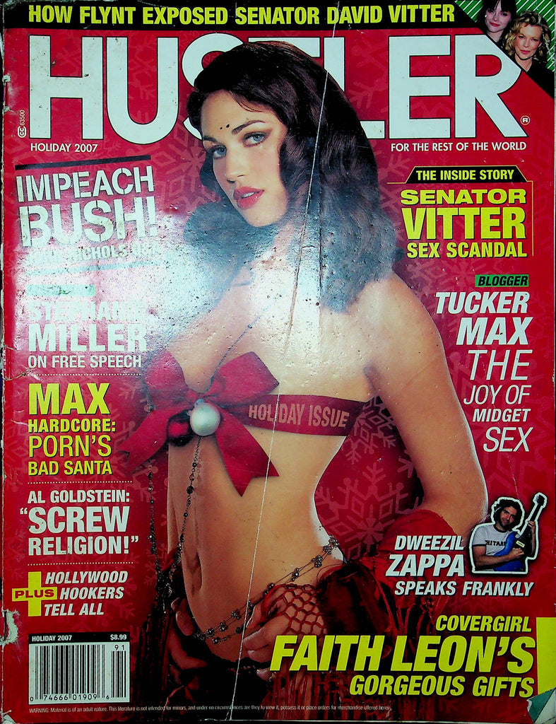 Hustler Magazine Faith Leon & Stephanie Miller Holiday 2007 120922RP