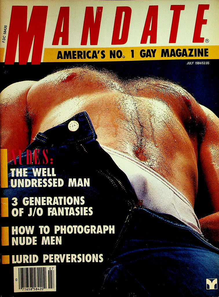 Mandate Gay Magazine   Centerfold Red Devil  July 1984    022823lm-p