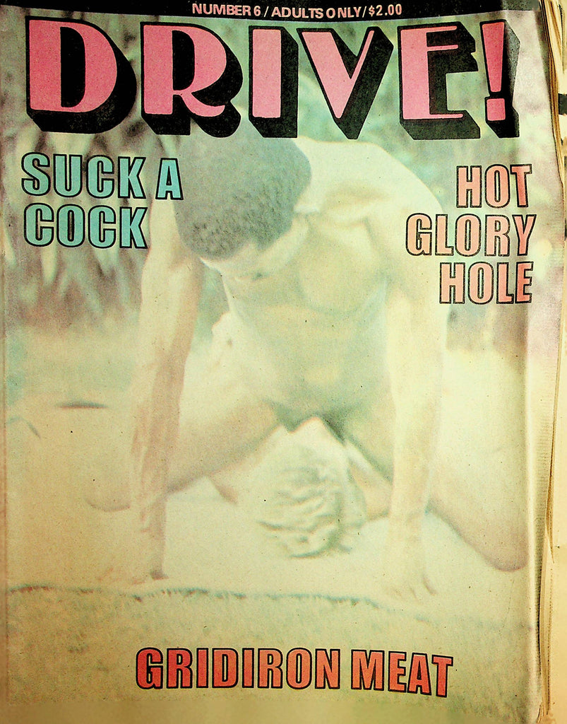 Drive! Gay Magazine  Suck A Cock / Hot Glory Hole  #6 1970's   061721lm-dm