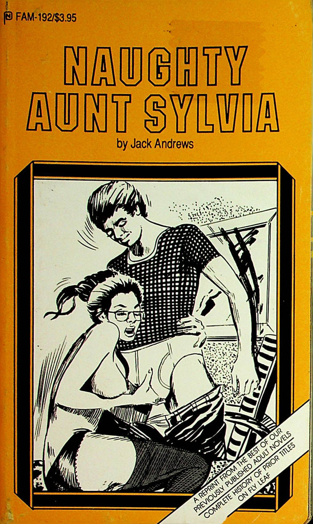 Naughty Aunt Sylvia Adult Novel   by Jack Andrews  1987    091721dm2