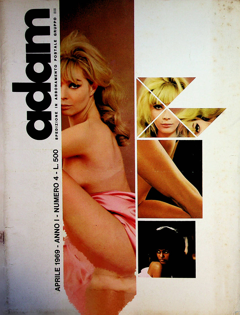 Adam International Italian Magazine  Centerfold Girl Hildegard  #4 April 1969    071422lm-p